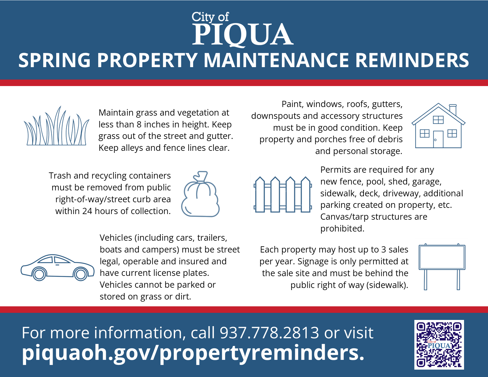 Property maintenance reminder flyer - spring