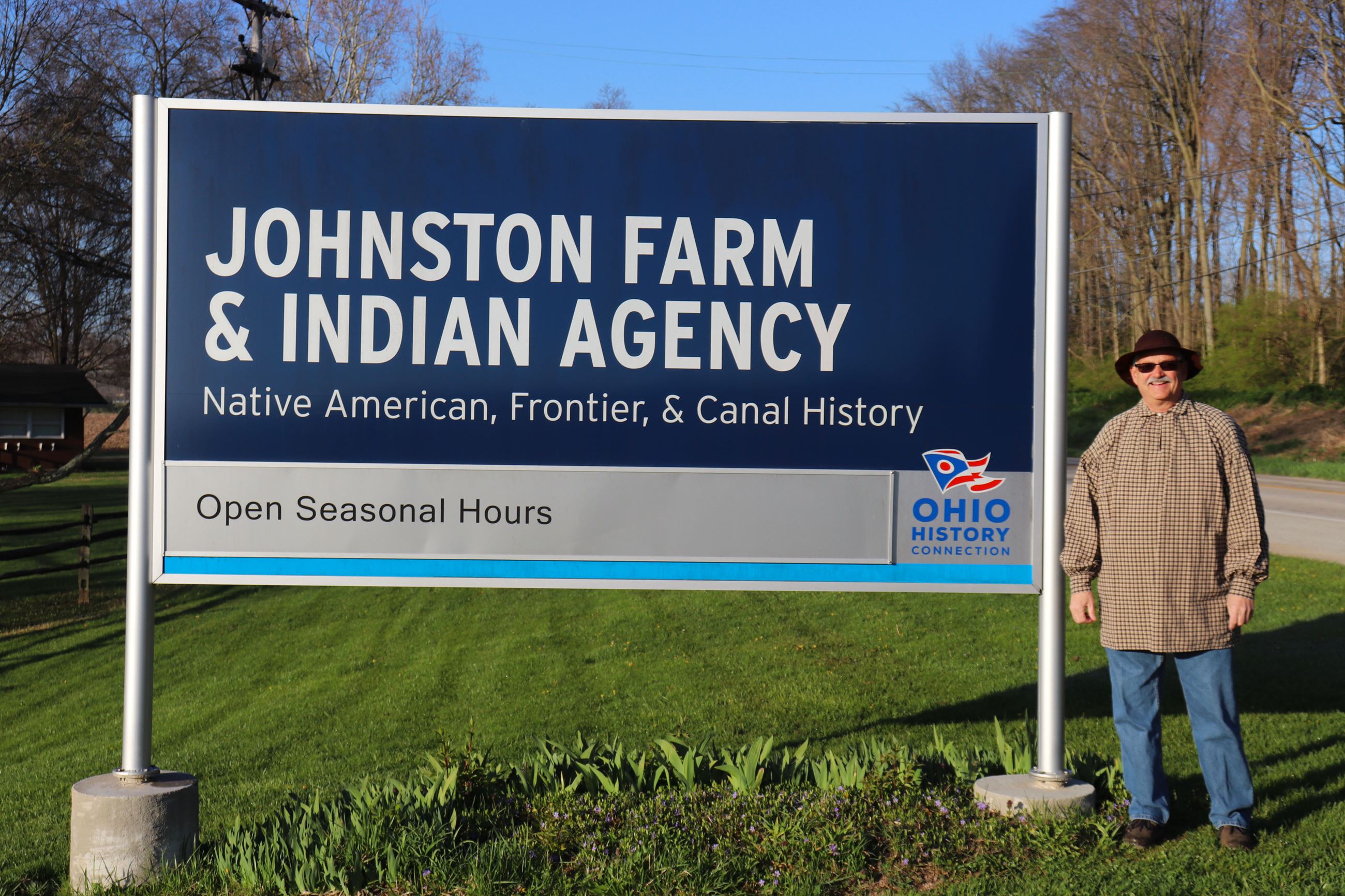 Johnston Farm and Indian Agency Sign