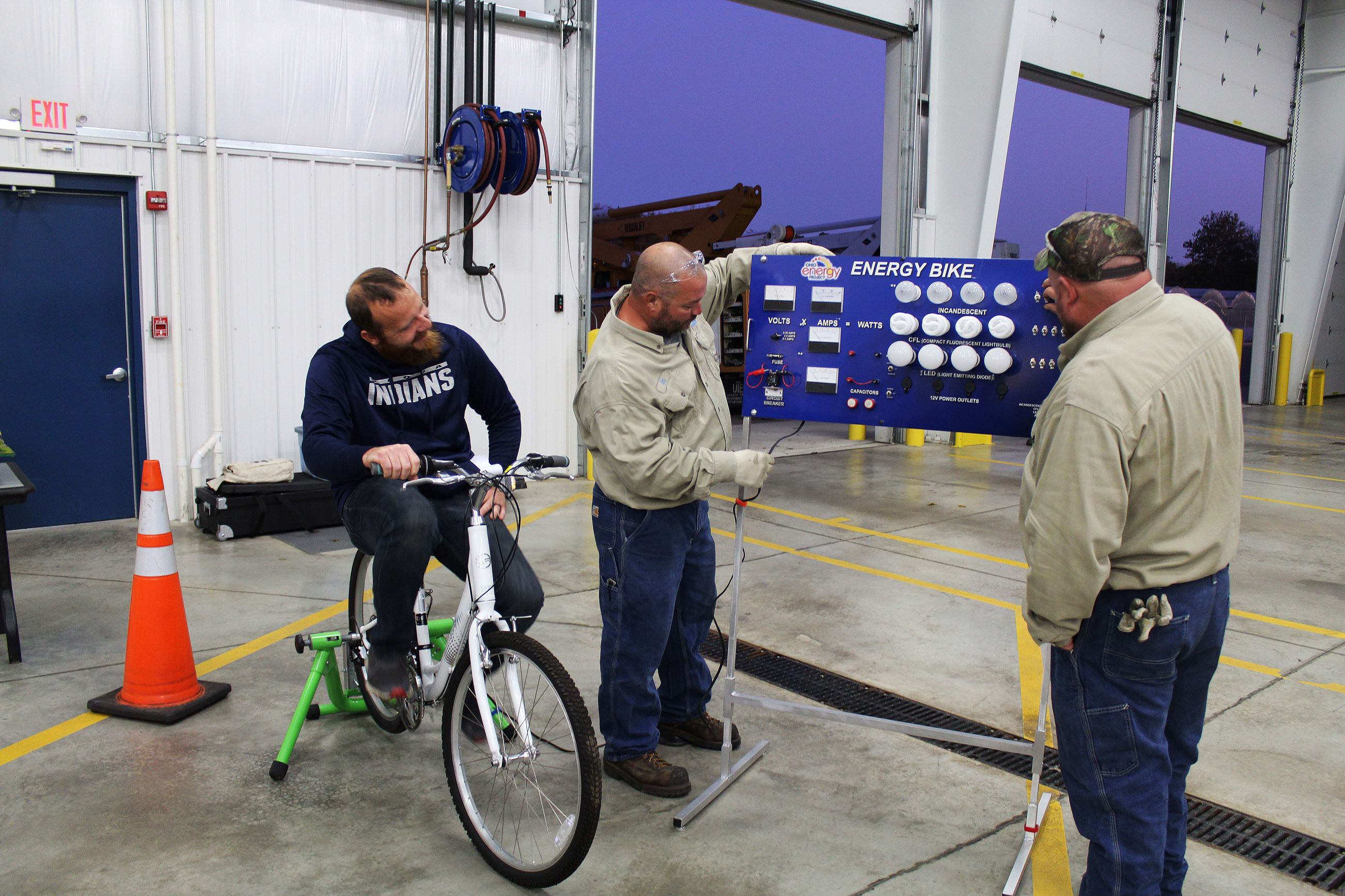Demonstration of an energy bike